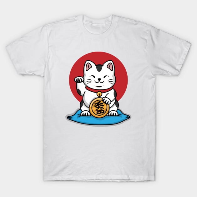 Lucky Cat T-Shirt by carloj1956